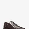 Annette Crocodile Embossed Patent Leather Oxford