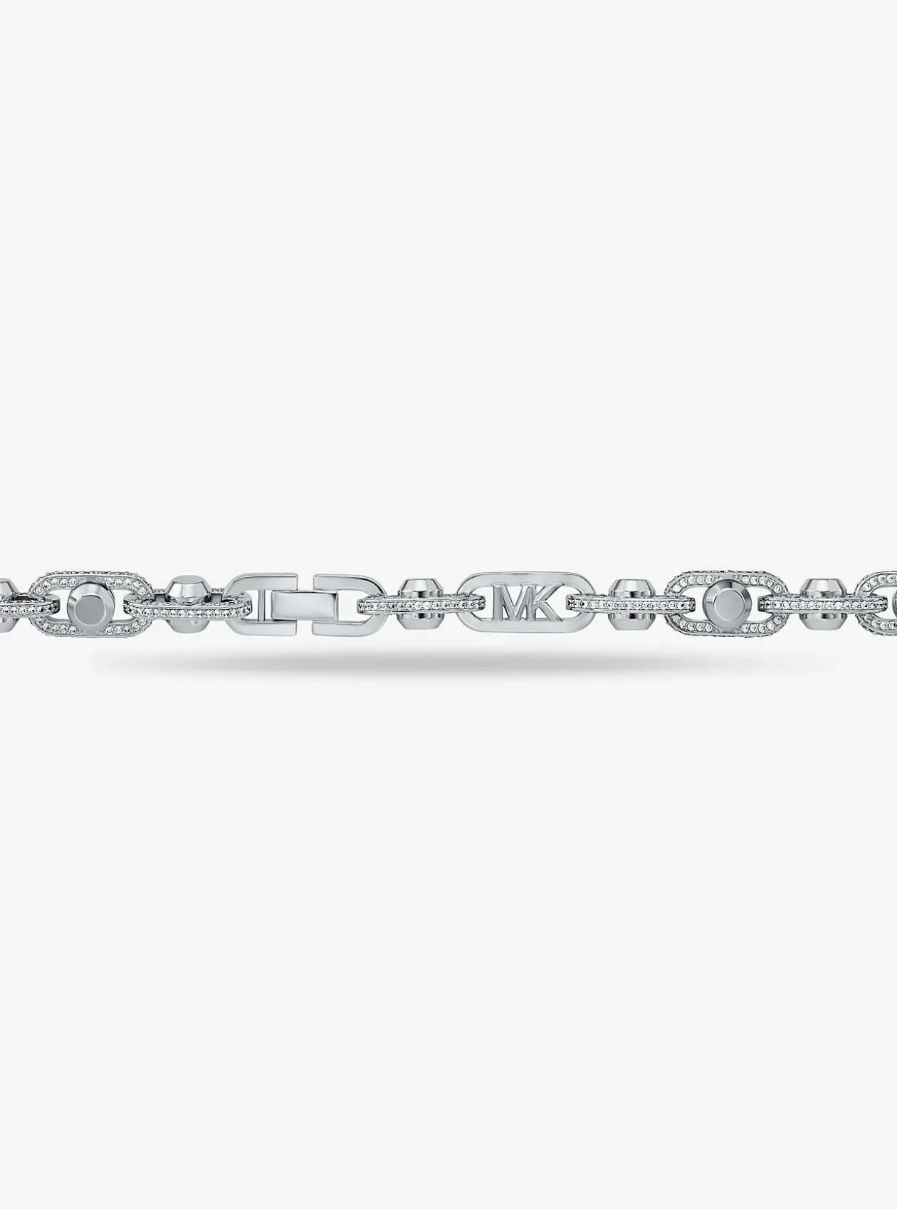 Astor Link Extra-Large Pavé Precious Metal-Plated Brass Necklace