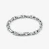 Astor Link Medium Precious Metal-Plated Brass Pav&eacute; Bracelet