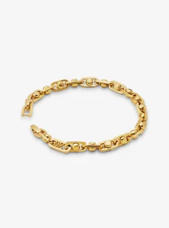 Astor Link Precious Metal-Plated Brass Bracelet