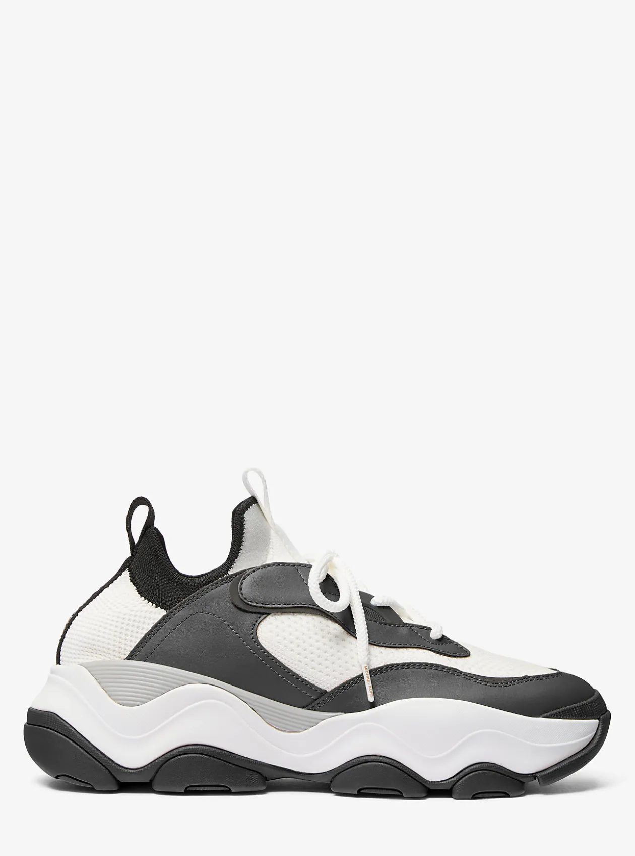 Atlas Stretch Knit and Leather Trainer