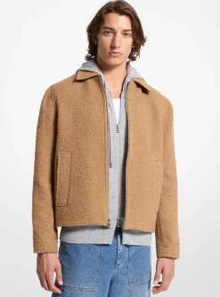 Boucl&eacute; Shirt Jacket