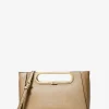 Chelsea Large Metallic Saffiano Leather Convertible Crossbody Bag
