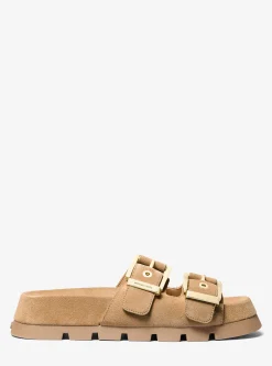 Colby Suede Flat Sandal