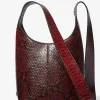 Dede Mini Python Embossed Leather Hobo Bag