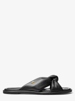Elena Leather Slide Sandal