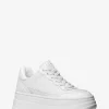 Hayes Snake Embossed Leather Platform Sneaker