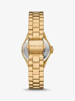 Mini Lennox Animal Pavé Gold-Tone Watch