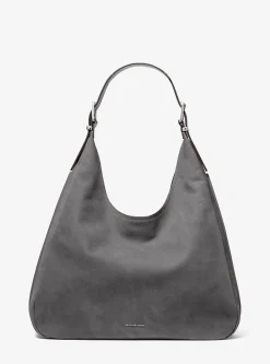 Nolita Large Nubuck Hobo Shoulder Bag