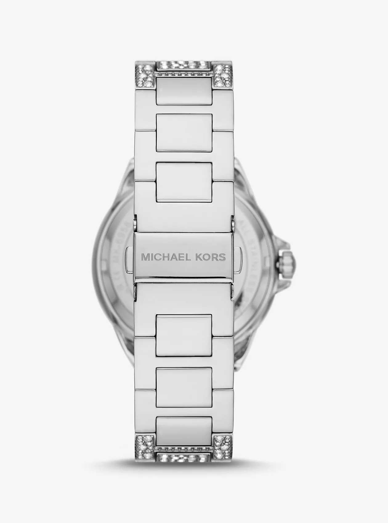 Oversized Camille Pavé Silver-Tone Watch