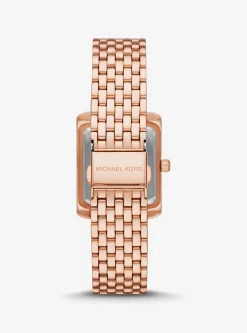 Petite Emery Pav&eacute; Rose Gold-Tone Watch