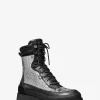 Rowan Embellished Leather Lace-Up Boot