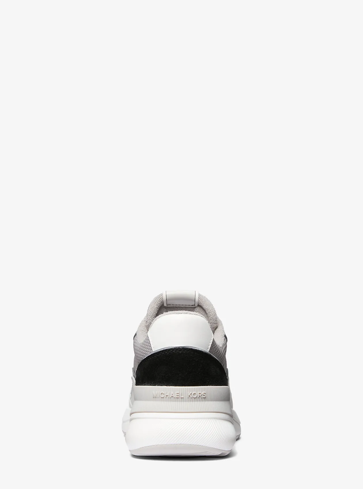 Trevor Leather and Stretch Knit Trainer